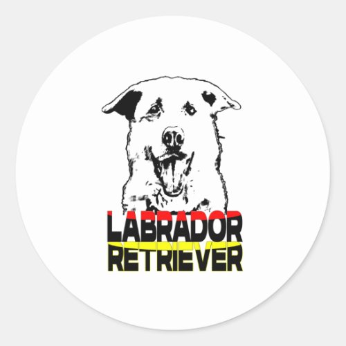 I love my Labrador Retriever Labrador mom Classic Round Sticker