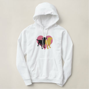 I Love My Labradors Embroidered Hoodie