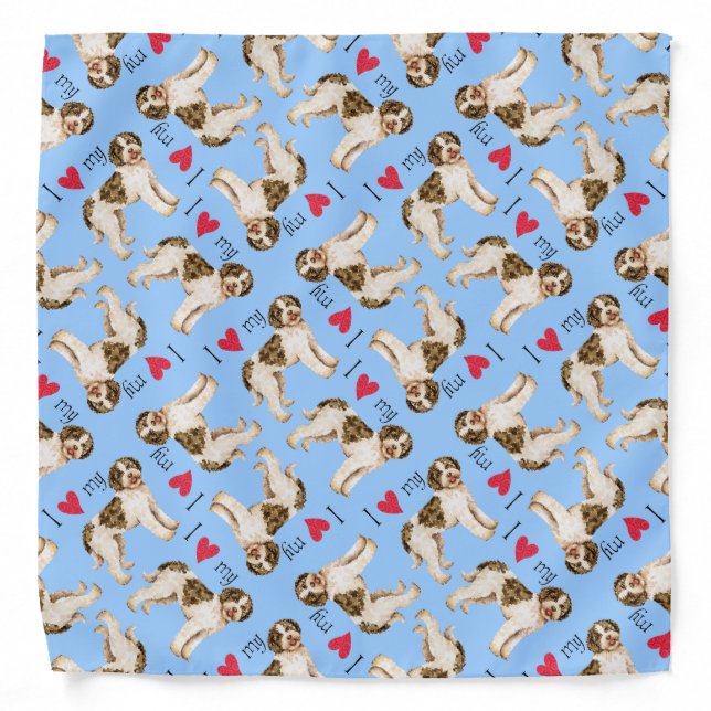I Love my Lagotto Bandana (Front)