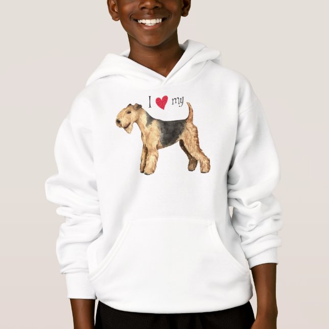 I Love my Lakeland Terrier Hoodie (Front)