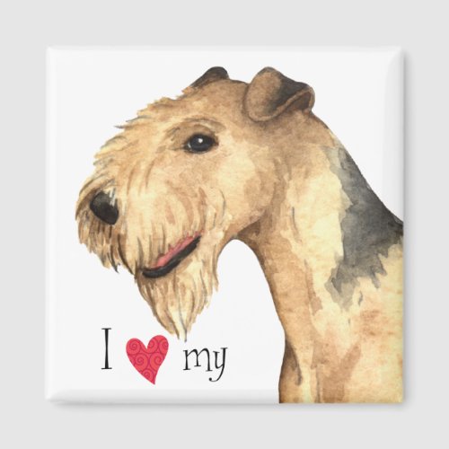 I Love my Lakeland Terrier Magnet