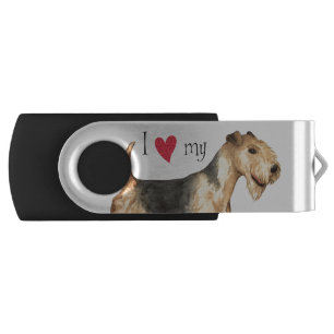 I Love my Lakeland Terrier USB Flash Drive