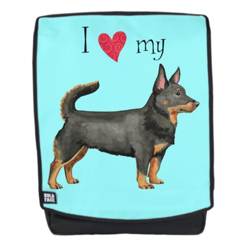 I Love my Lancashire Heeler Backpack