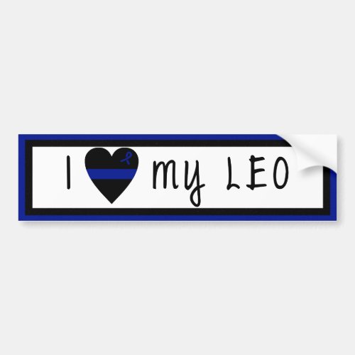 I Love My LEO Bumper Sticker