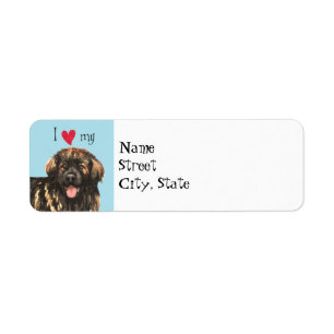 I Love my Leonberger Label