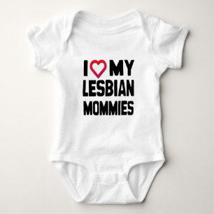 I LOVE MY LESBIAN MOMMIES -.png Baby Bodysuit