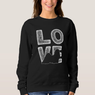 I Love My Lhasa Apso Dog Theme Design Sweatshirt