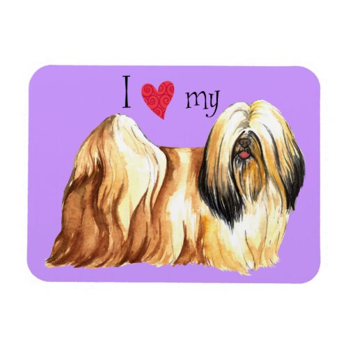 I Love my Lhasa Apso Magnet