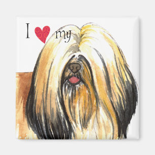 I Love my Lhasa Apso Magnet