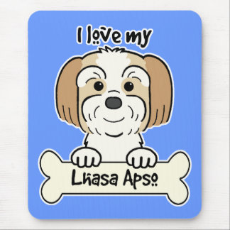 I Love My Lhasa Apso Mouse Pad