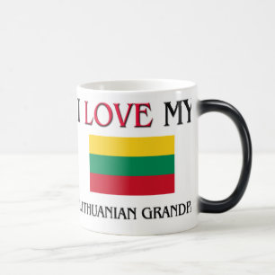 I Love My Lithuanian Grandpa Color Morph Mug