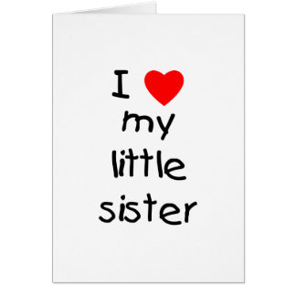 I Heart My Little Sister Gifts on Zazzle