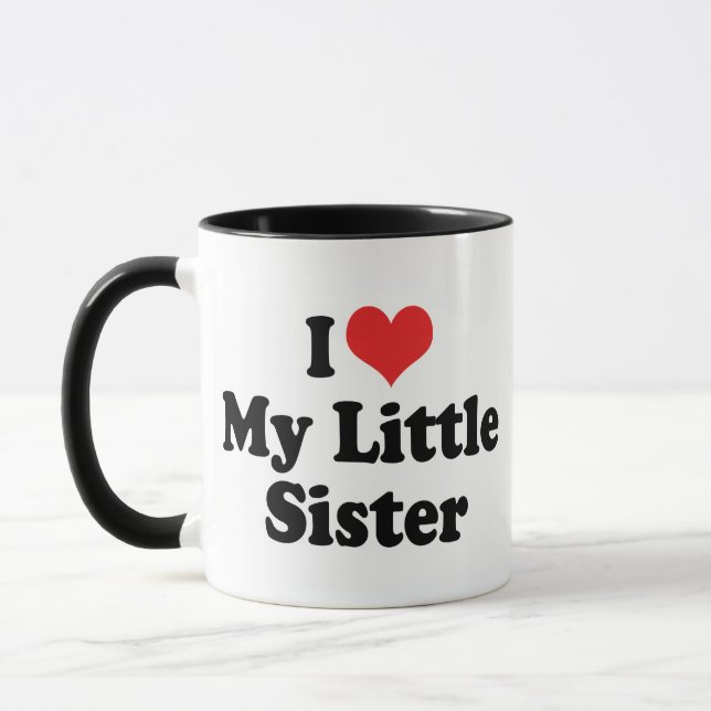 I Love My Little Sister Mug (Left)
