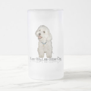 I Love My Little White Dog - Havanese Frosted Glass Beer Mug