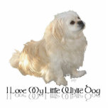 I Love My Little White Dog - Pekingese ! Statuette<br><div class="desc">Each of the designs is available on all of the Zazzle products.  Please scroll to Transfer This Design on this product's page and choose your favorite product.  You may customize your choice with our Text Tool,  as well.  There are many marvelous Fonts to choose from.  Thank you!</div>