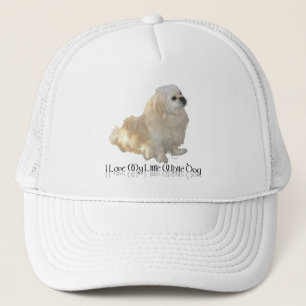 I Love My Little White Dog - Pekingese ! Trucker Hat