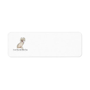 I Love My Little White Dog - Poodle / Bichon Mix Label