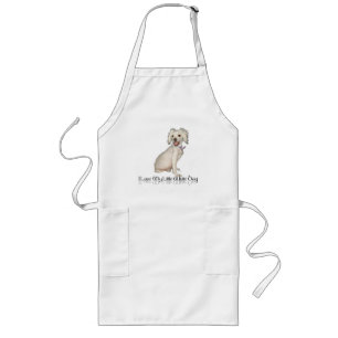 I Love My Little White Dog - Poodle / Bichon Mix Long Apron