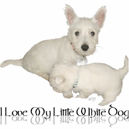I Love My Little White Dog _ Westie Puppies Statuette