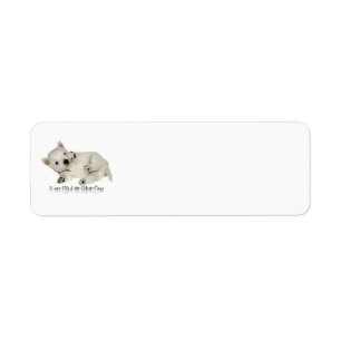 I Love My LIttle White Dog - Westie Puppy Label