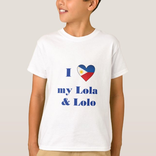 I Love My Lola and Lolo1 T-Shirt (Front)
