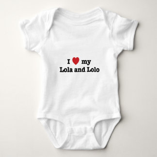 I Love my Lola and Lolo Baby Bodysuit