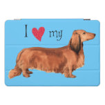 I Love My Longhaired Dachshund Ipad Pro Cover at Zazzle