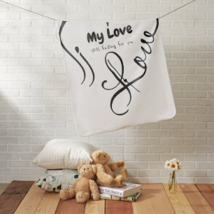 I Love My Love 🖤: Still falling for you Baby Blanket
