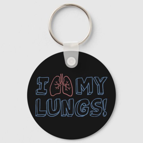 I Love My Lungs Keychain