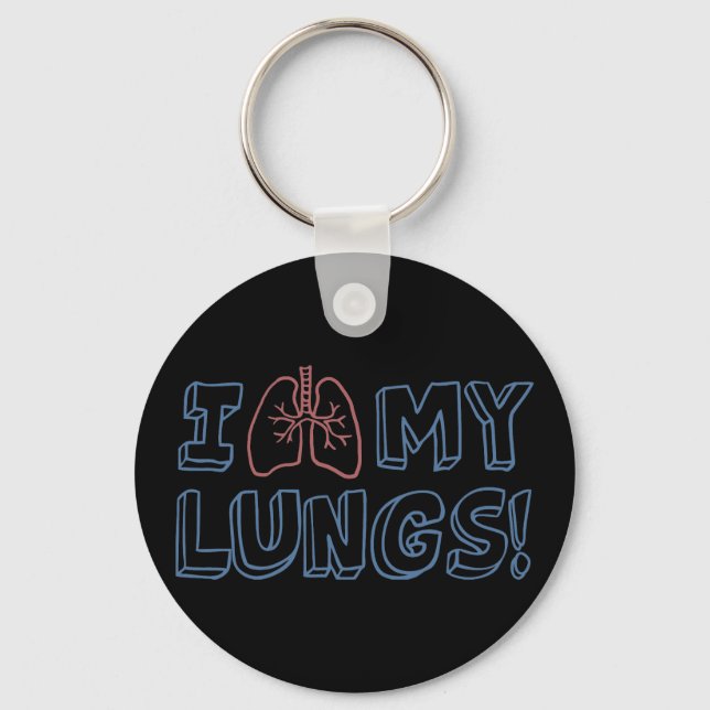 I Love My Lungs Keychain (Front)
