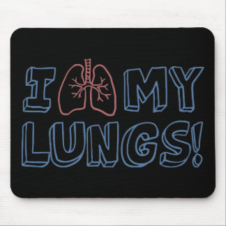 I Love My Lungs Mouse Pad
