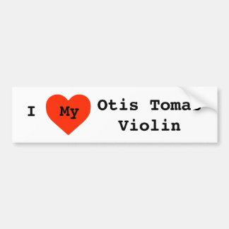 I Love My Luthier customizable violin fiddle Bumper Sticker