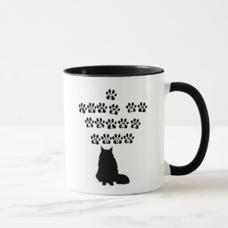 I Love My Maine Coon--Black Text Mug