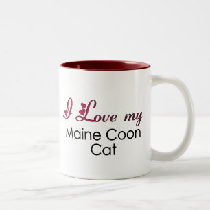 I Love my Maine Coon Cat Two-Tone Coffee Mug