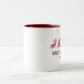 I Love my Maine Coon Cat Two-Tone Coffee Mug (Center)