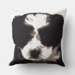 I Love My Maltese Black and White Puppy Dog Throw Pillow
