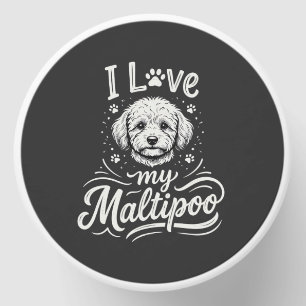 I Love My Maltipoo Dog Lover Mini Candle Favors