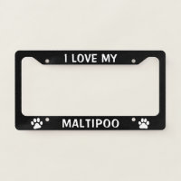 I Love My Maltipoo - Paw Prints Dog Lover's Custom