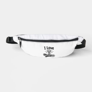 I Love My Maltipoo Vintage Engraving Dog Design_1 Fanny Pack