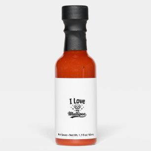 I Love My Maltipoo Vintage Engraving Dog Design_1 Hot Sauces