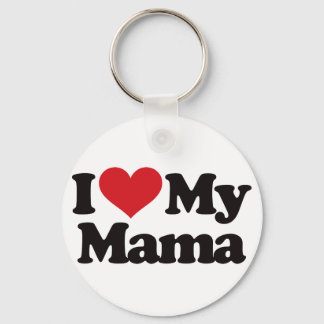 I Love My Mama Keychain