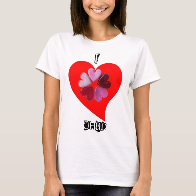 I Love My Man Customizeable Burnout Tee (Front)