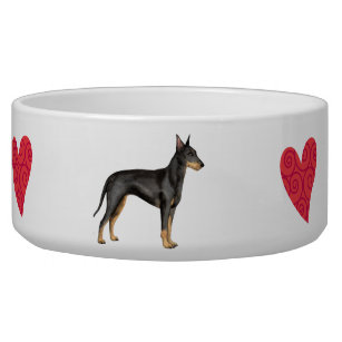 I Love my Manchester Terrier Bowl