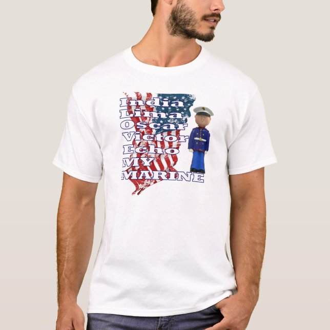 I LOVE MY MARINE T-SHIRT (Front)