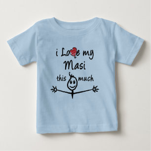 I love my Masi! (Maternal Aunt) Baby T-Shirt