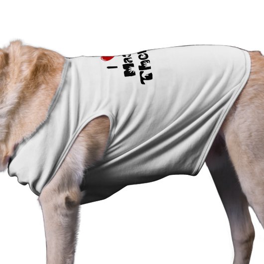 I Love My Massage Therapist Dog Shirt (Side)