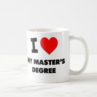 I Love My Master'S Degree Coffee Mug