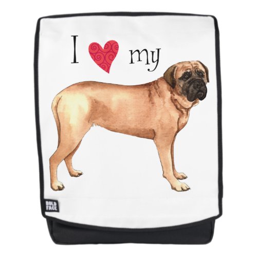 I Love my Mastiff Backpack