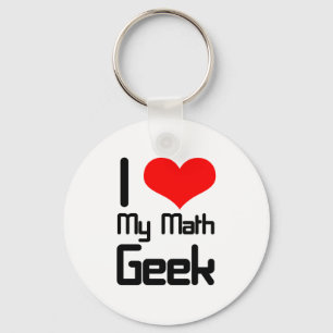 I love my math geek keychain