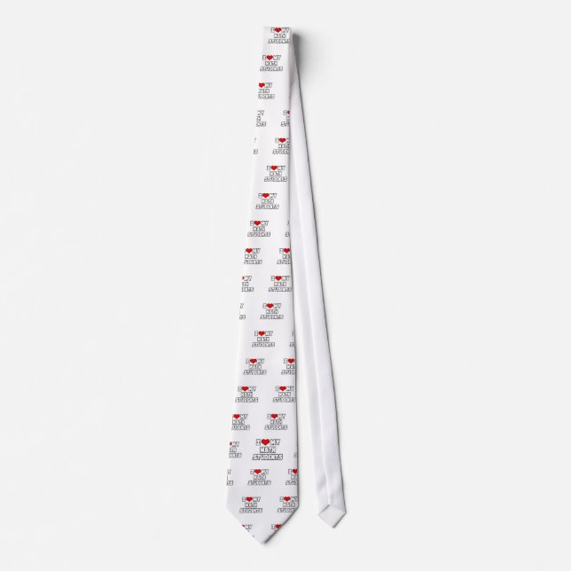 I Love My Math Students Neck Tie (Front)